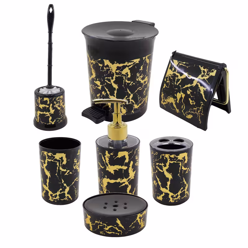 ست سرویس بهداشتی 7 پارچه رزمن طرح ماربل | کالا مکس