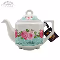 قوری چینی شکس (SHEX) مدل پروین آبی 1000ml