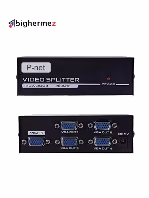 اسپلیتر 1 به 2 VGA پی نت 250MHZ مدل VGA-2502