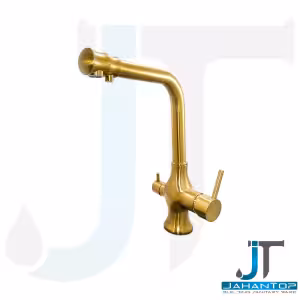 شیر ظرفشویی دو منظوره آریانا مدل لنا علم ثابت طلایی مات