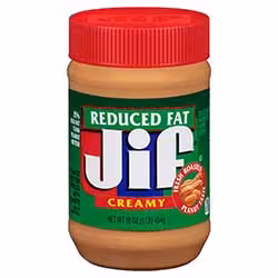 کره بادام زمینی آمریکایی رژیمی کم چرب جیف Jif مدل CREAMY REDUCED FAT