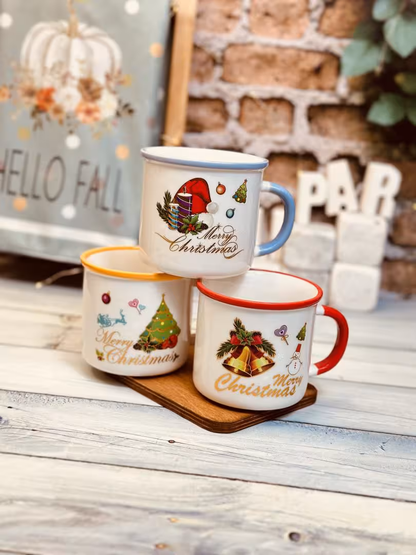 ماگ لبه دار کریسمسی کد 8575