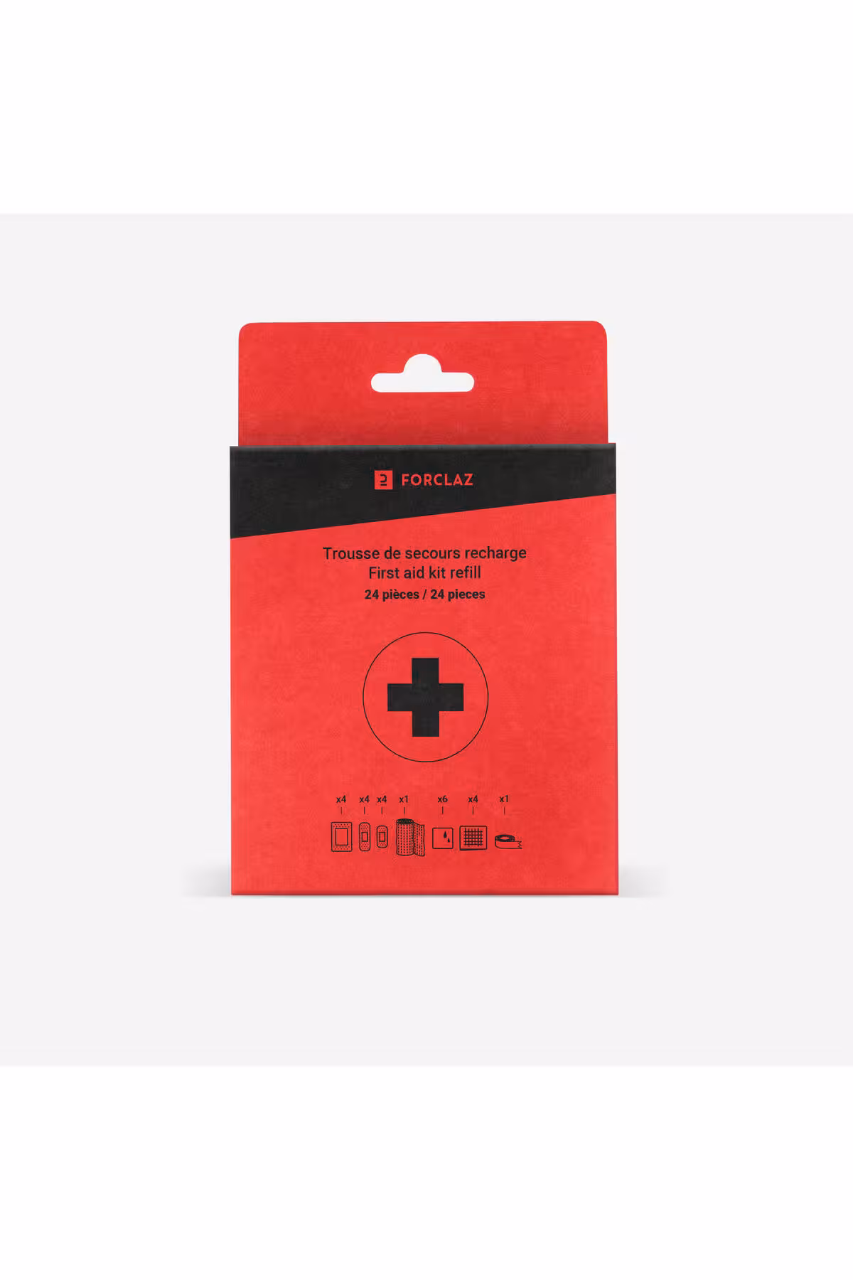 کوله پشتی مردانه و زنانه کیف کمکهای اولیه FORCLAZ 24 قطعه Decathlon