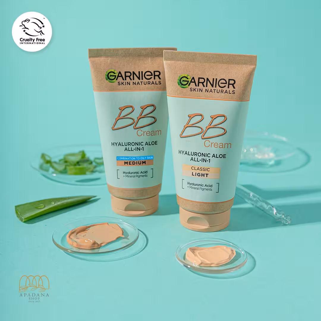 بی بی کرم آبرسان گارنیه مدل Hyaluronic Aloe کلاسیک حجم 50 میل