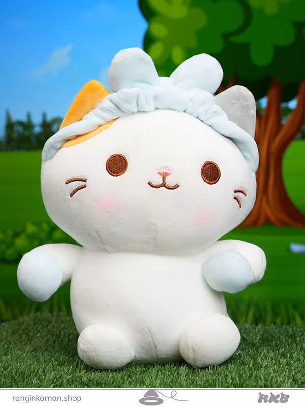 عروسک گربه پاپیونی Bow-tie cat doll