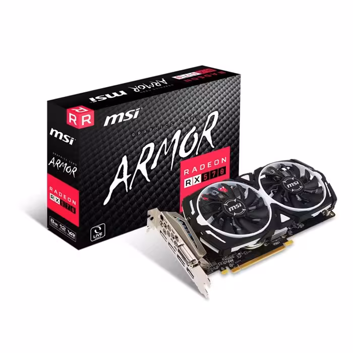 کارت گرافیک استوک ام اس آی مدل RADEON RX 570 ARMOR 8GB