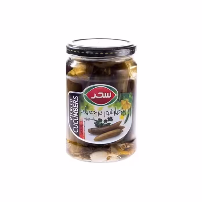 خیارشور ممتاز شیشه اختصاصی سحر 1450 گرمی
