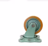 چرخ چدن پلی اورتان گردان قطر 100 میلی متر