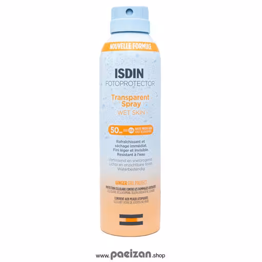 اسپری ضد آفتاب بدن بی رنگ ایزدین SPF50