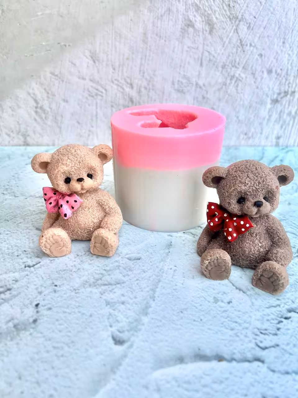 قالب سیلیکونی تدی پاپیون دار