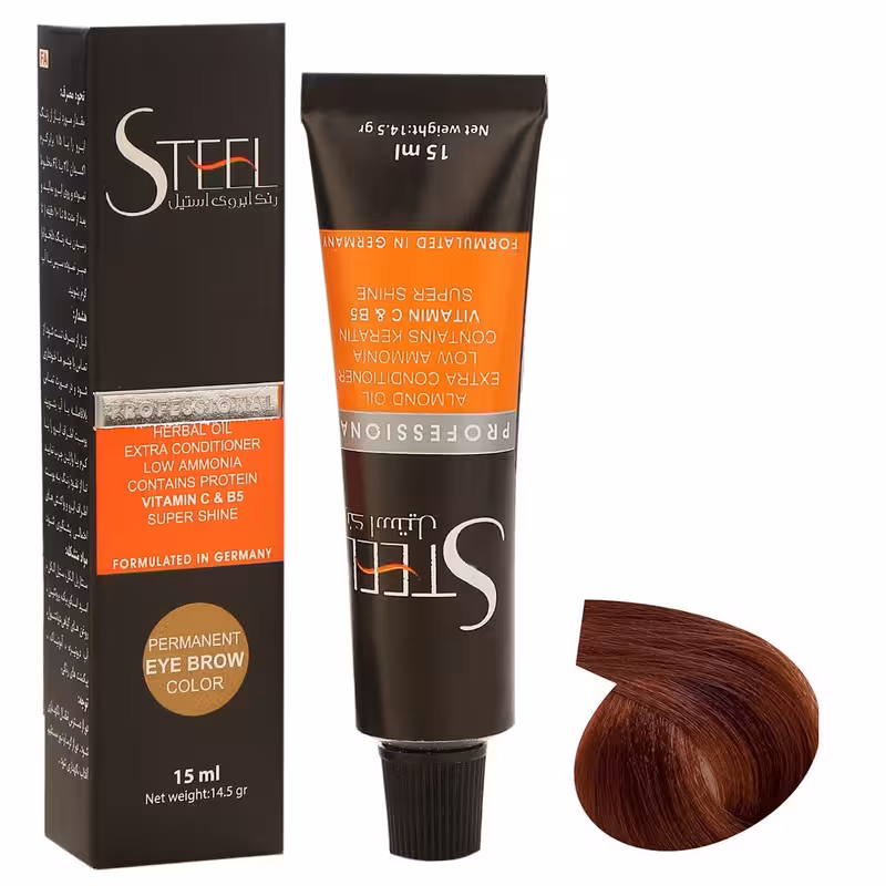 رنگ ابرو استیل شماره 6.46 حجم 15 میلی لیتر رنگ بلوند سولاری