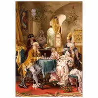 نخ و نقشه فرانسوی طرح شطرنج کد 24266