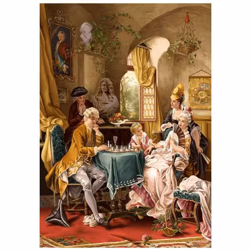 نخ و نقشه فرانسوی طرح شطرنج کد 24266