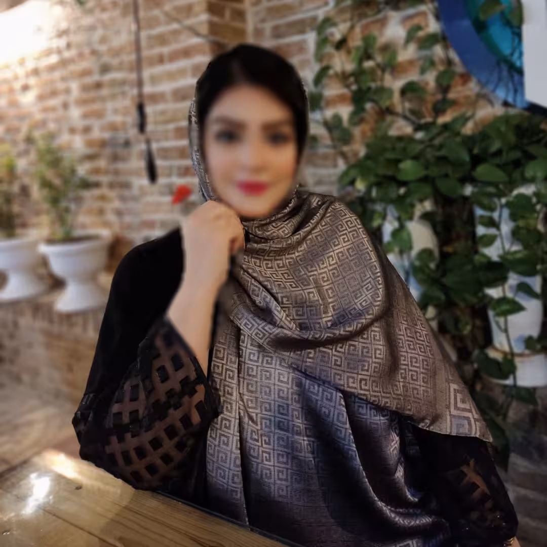 شال نخ ابریشم ژاکارد دورو لمه دار وارداتی