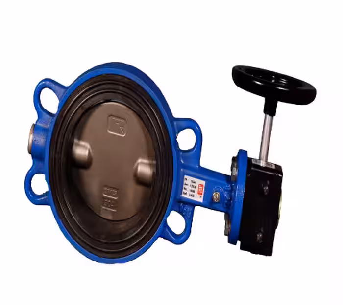 شیر پروانه ای گیربکسی 6 اینچ PN16 دیسک استیل میراب