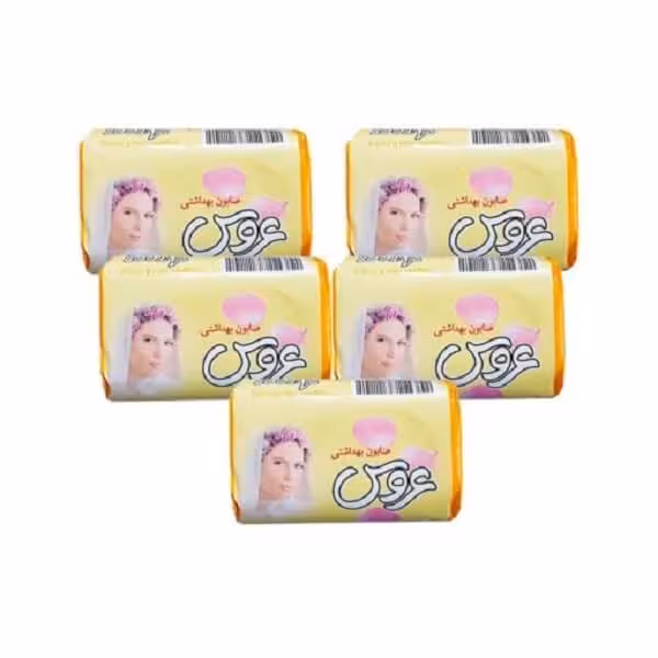 صابون آرایشی عروس زرد وزن 75 گرم بسته 5 عددی