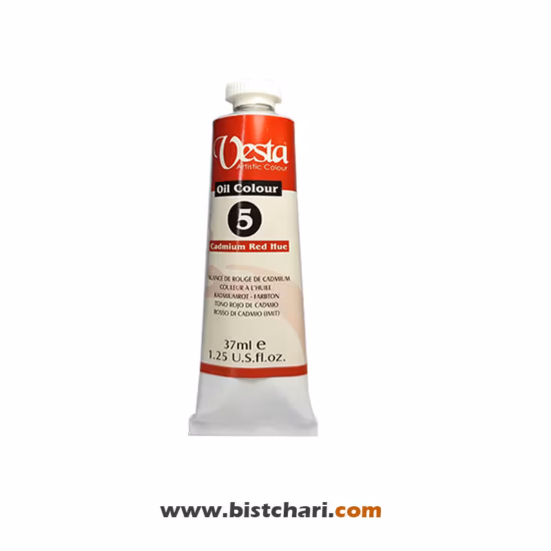 رنگ روغن رنگ Cadmium red hue کد 5 برند وستا Vesta