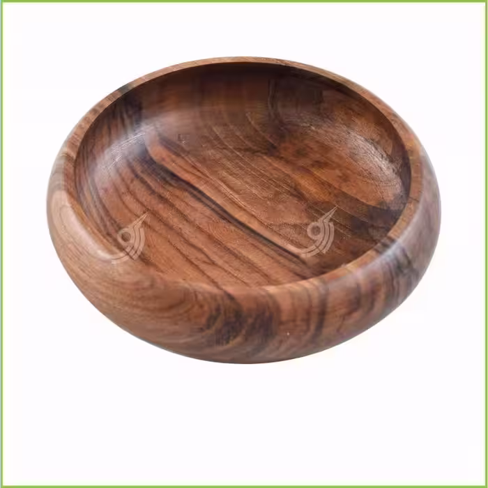 کاسه چوبی خمره ای قطر 15 کد 101731