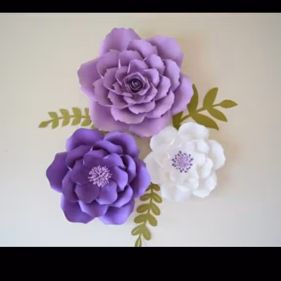 گل تزئینی مقوایی