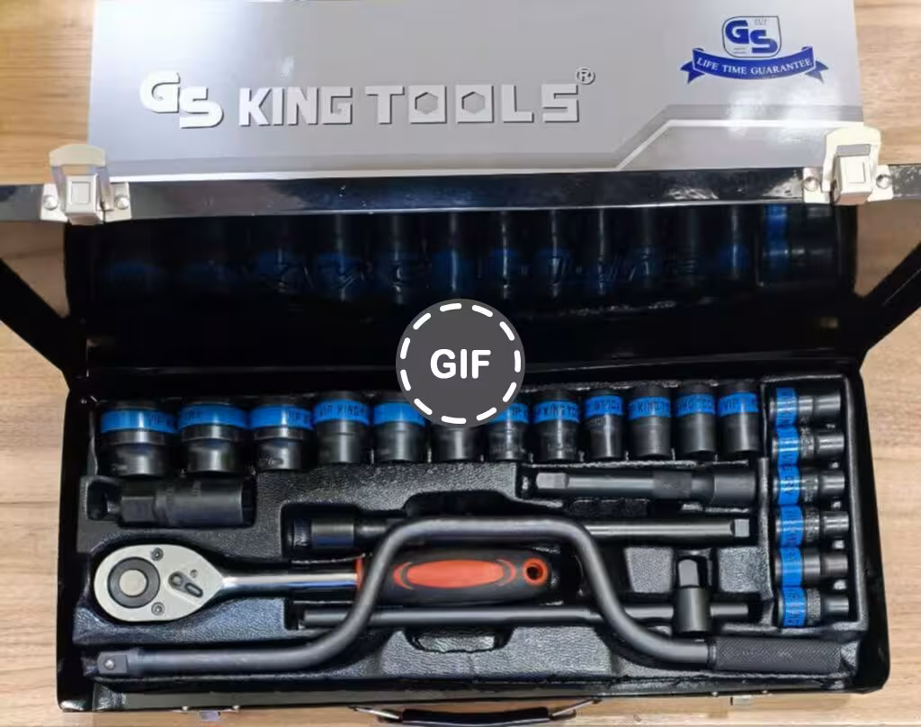 جعبه بکس 24 پارچه مشکی کینگ تولز