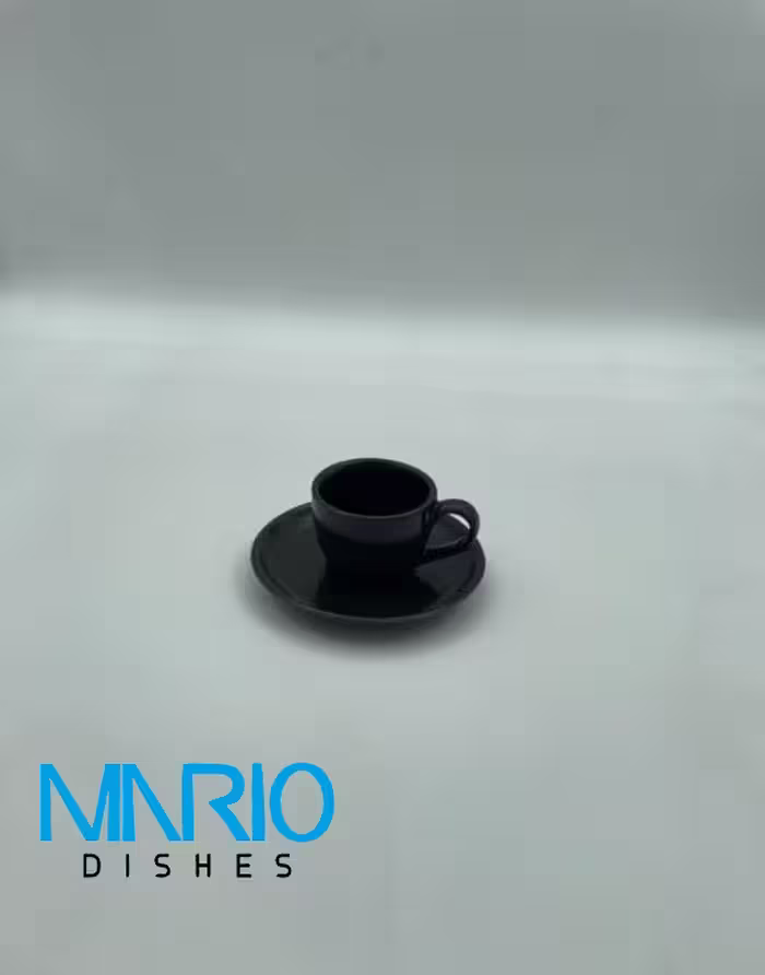 کاپ اسپرسو مشکی مات (ست 6عددی)