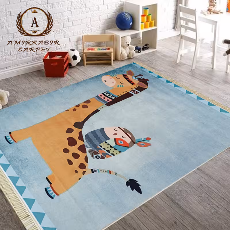 فرش کودک طرح زرافه کد 100282