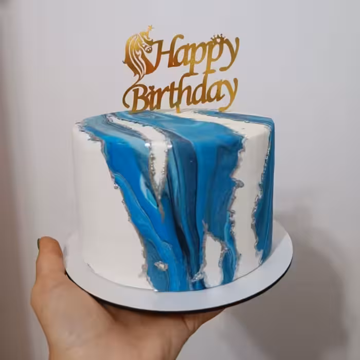 ماکت کیک طرح دریا