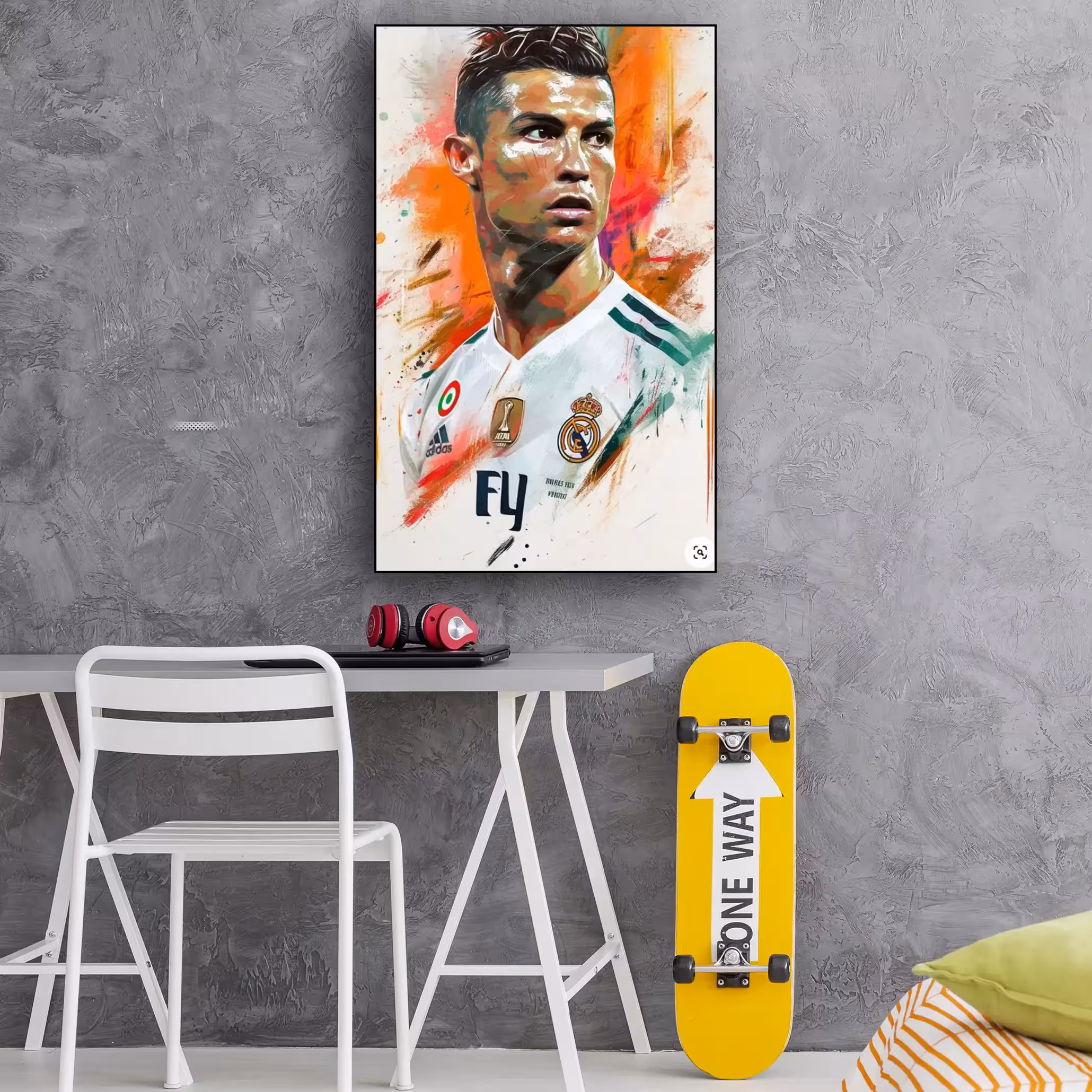 تابلو بوم مخمل طرح رونالدو TB13