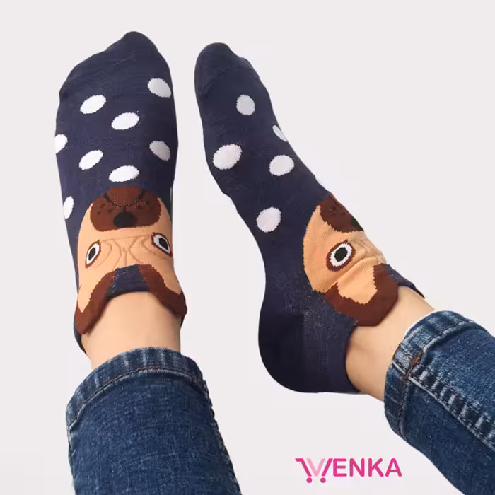 جوراب مچی طرح دوبرمن 4