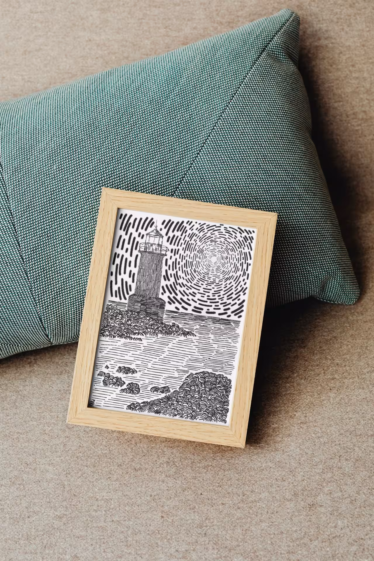 لاین آرت منظره