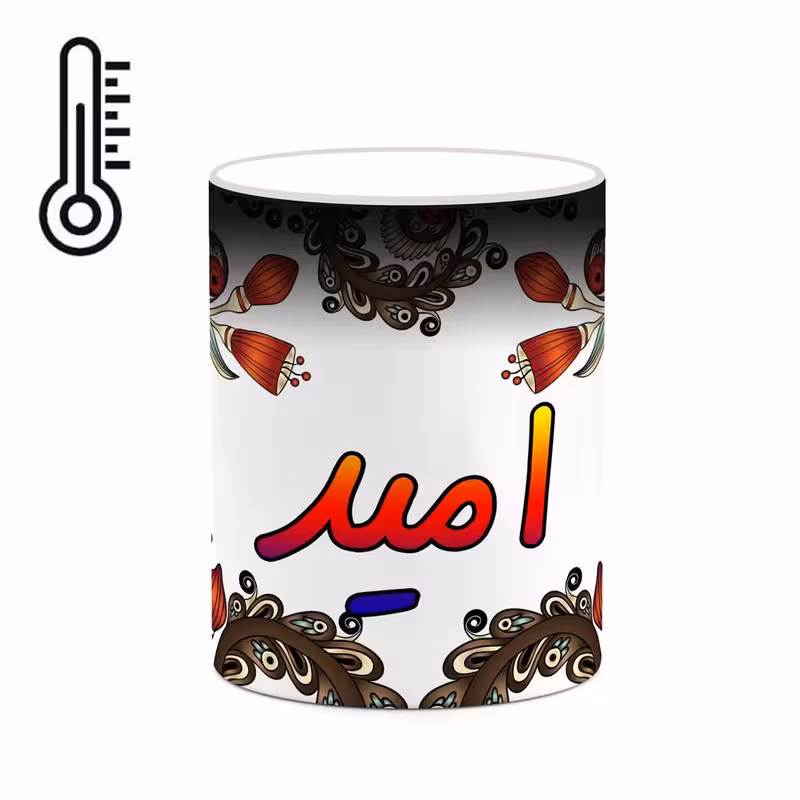 خرید ماگ-لیوان حرارتی   اسم امید  سنتی گل و بته کد mgh43774