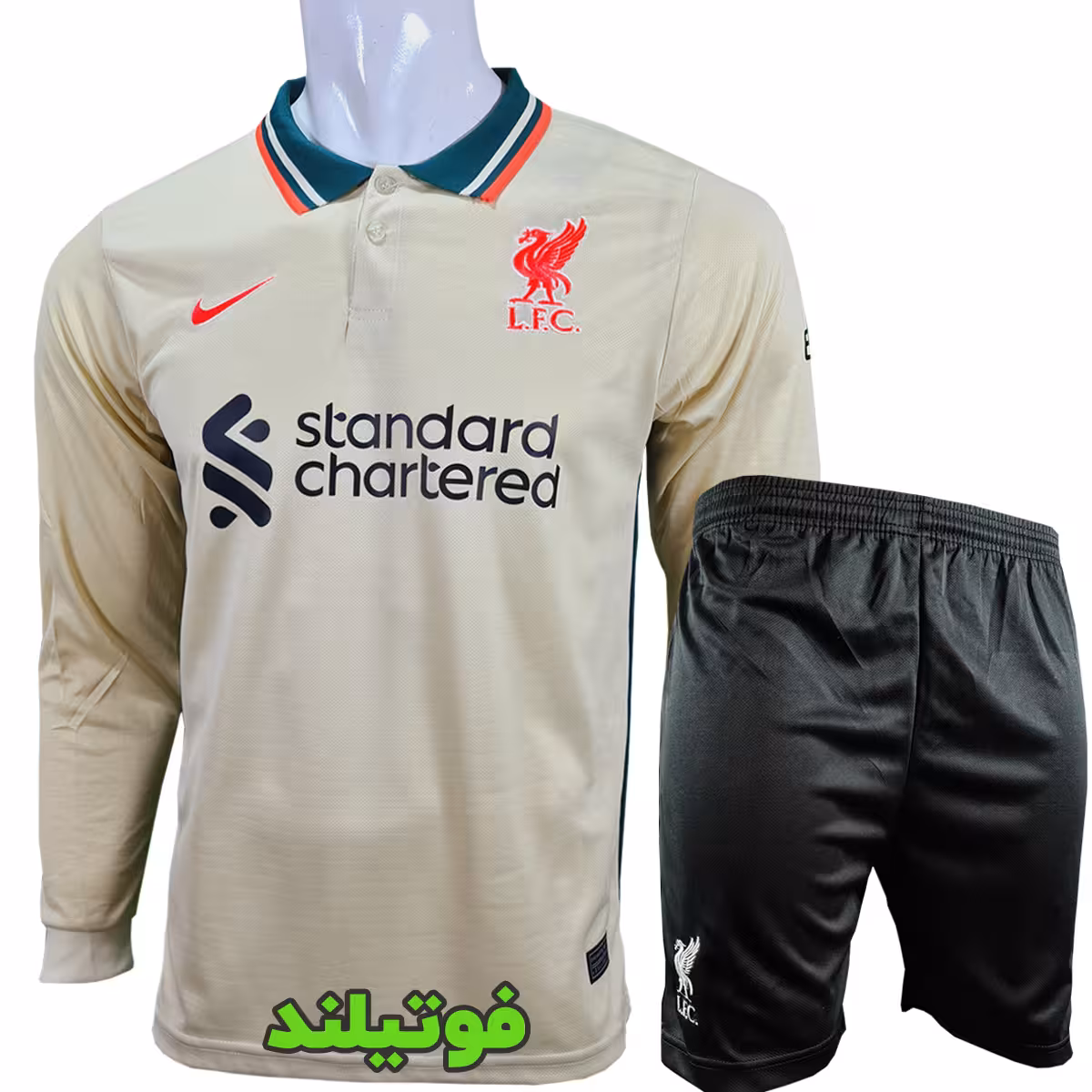 کیت آستین بلند دوم لیورپول 2022