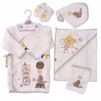 ست حوله نوزاد 5 تکه طرح سیرک مادرکر Mothercare