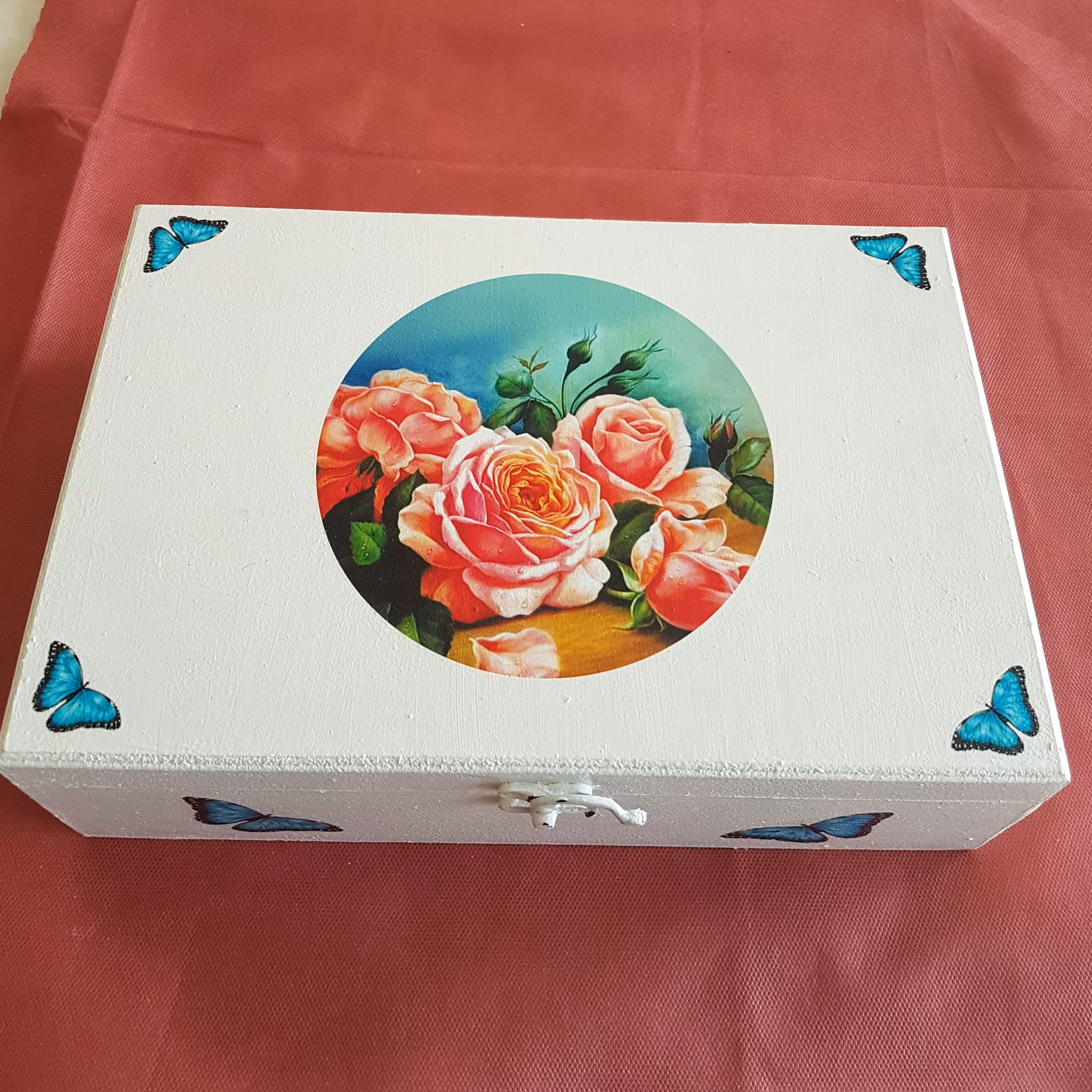 جعبه چوبی ،پتینه ،جای  تی بگ ، دمنوش