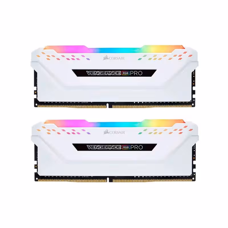 رم کورسیر مدل VENGEANCE RGB PRO White 3200MHz Dual ظرفیت 16 گیگابایت