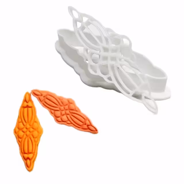 مهر و کاتر شیرینی طرح لوزی سنتی