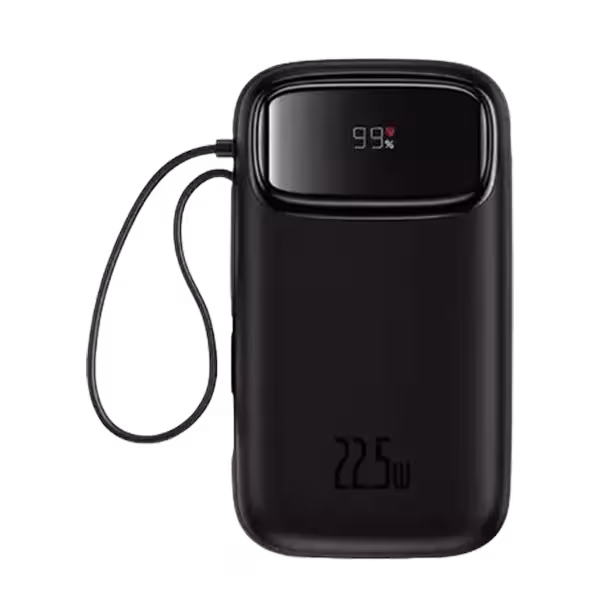 پاور بانک بیسوس 22.5 واتی مدل Baseus Qpow2 P10055003113-00 با کابل Type-C و Lightning ظرفیت 10000 میلی آمپر ساعت