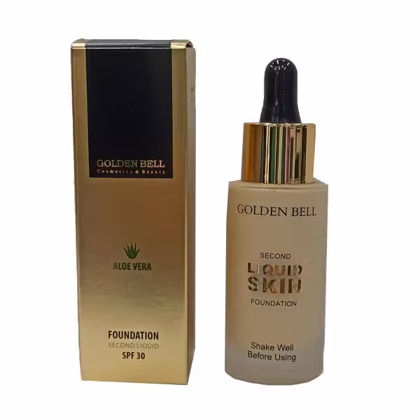 کرم پودر قطره‌ای گلدن بل مدل Liquid Skin حجم 35 میلی لیتر