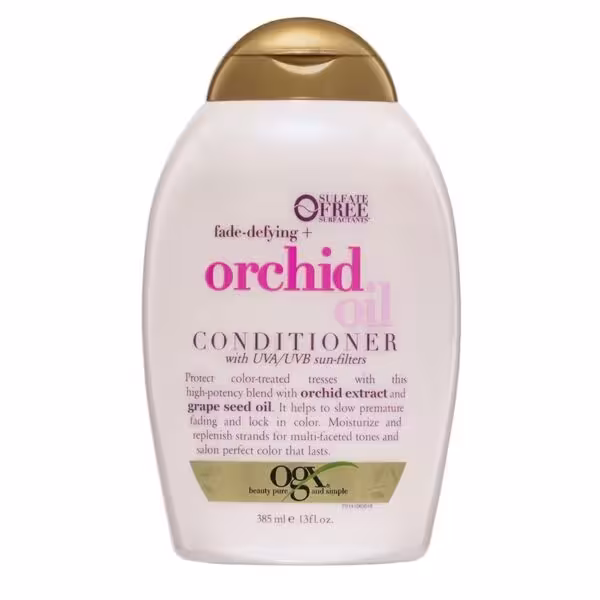 نرم کننده بدون سولفات اوجی ایکس ogx orchid oill مراقبت از موهای رنگ شده حجم 385 میل  ساخت آمریکا
