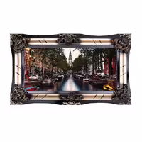 تابلو فرش ماشینی دنیای فرش طرح ونیز کد 427