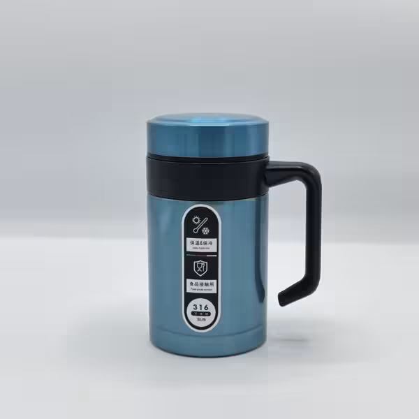 تراول ماگ دسته دار آبی 160005