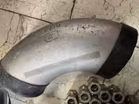 زانو 6  اینچ 90 درجه مانیسمان استنلس استیل رده 40  از جنس ALLEY 20