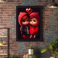 تابلو نوری مدل عاشقانه کد 1029