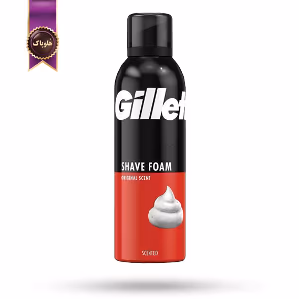 فوم اصلاح مردانه ژیلت Gillette مدل رایحه کلاسیک Original Scent حجم 300 میلی‌لیتر (اورجینال)