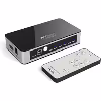 سوئیچ 5 پورت 5X1 نسخه 2.0 4K x 2K @60Hz پشتیبانی کامل از 3D HDCP 2.2 برای ورودی DVD PS4 Blue-Ray به خروجی HDTV HDMI Premium