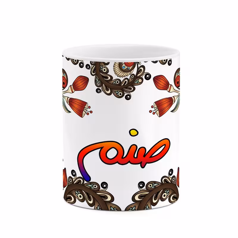 خرید ماگ-لیوان اسم صنم سنتی گل و بته کد mgh45991