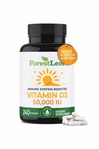 کپسول ویتامین D3 مقدار 50,000 IU برند ForestLeaf - بسته 240 عددی