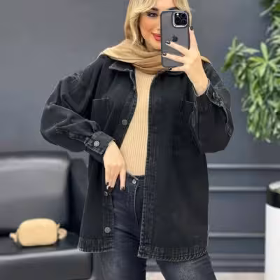 مانتو اسپرت زنانه مدل نام : کت جین لی