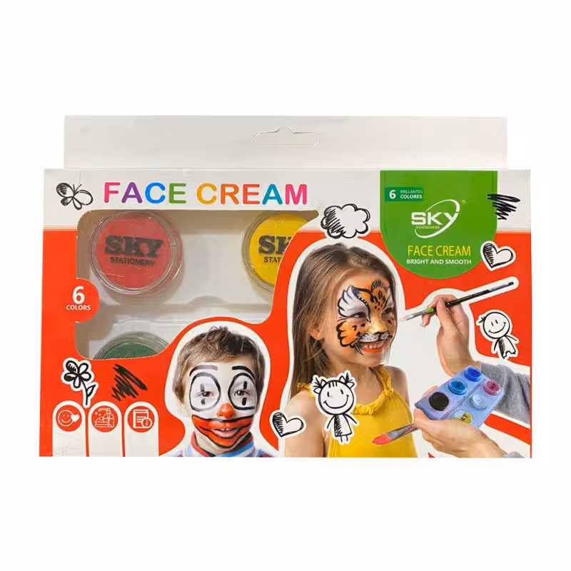 گریم صورت 6 رنگ