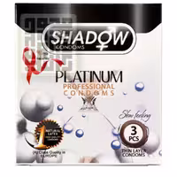خرید کاندوم شادو مدل PLATINUM بسته 3 تایی